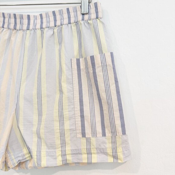 Rails Striped Poplin Multicolor Elastic Waist Boxer Shorts Pastel Size Large - Picture 5 of 10